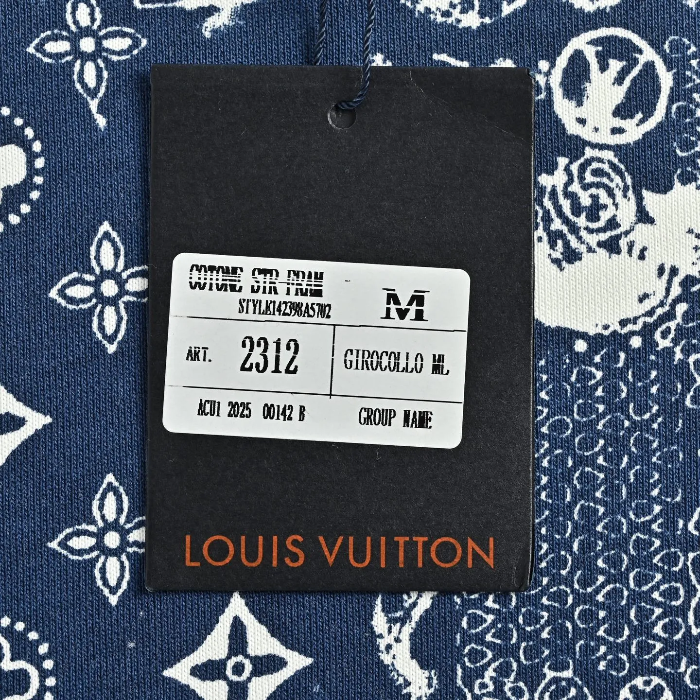 Louis Vuitton/Louis Vuitton 25Fw Cashew Flower Series crew neck sweatshirt